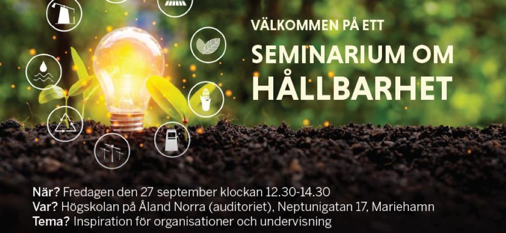 hållbarhetsseminarium inbjudan